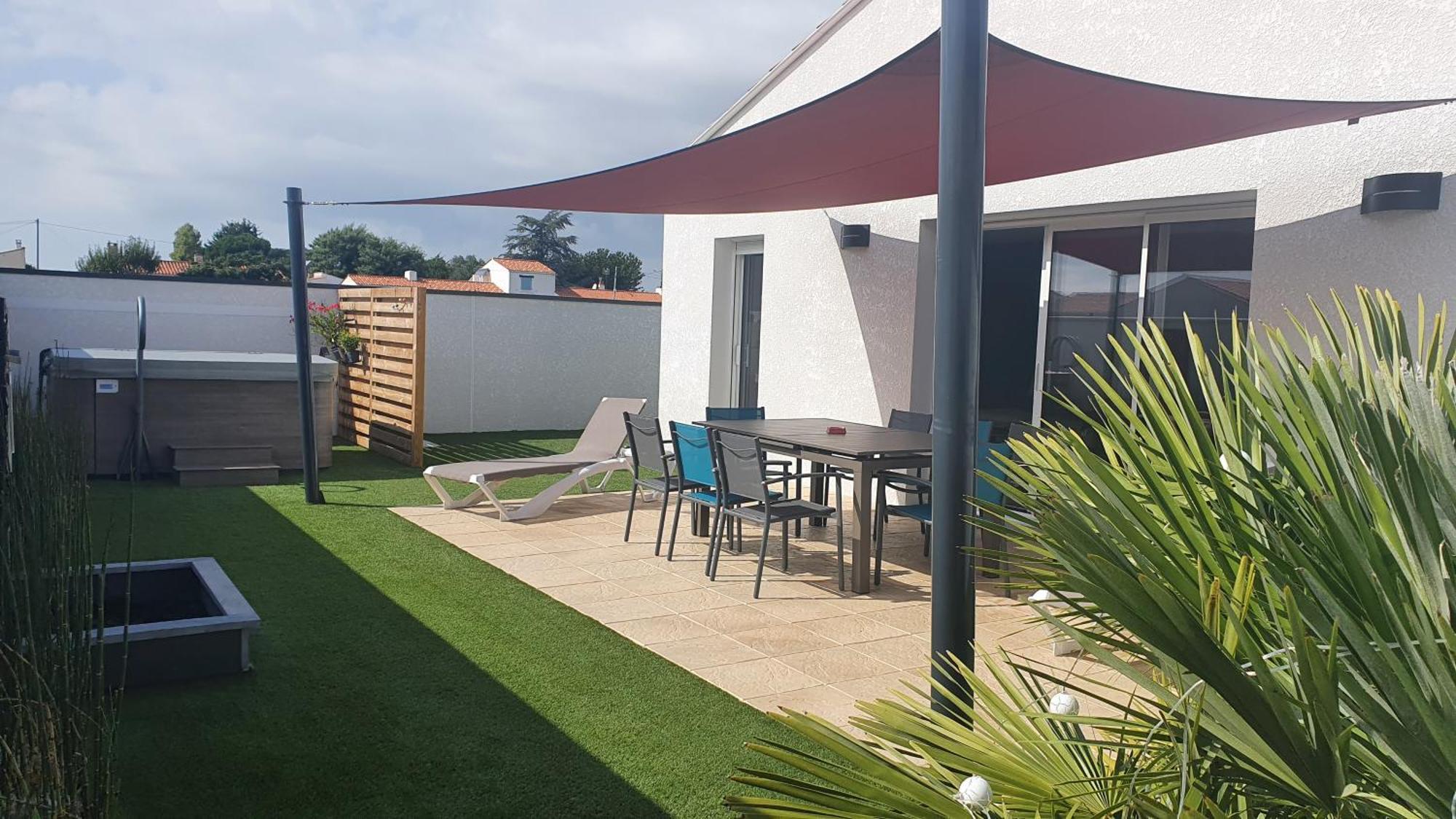 Maison Recente 4* Proche Plage Avec Spa Privatif Longeville-sur-Mer Bagian luar foto